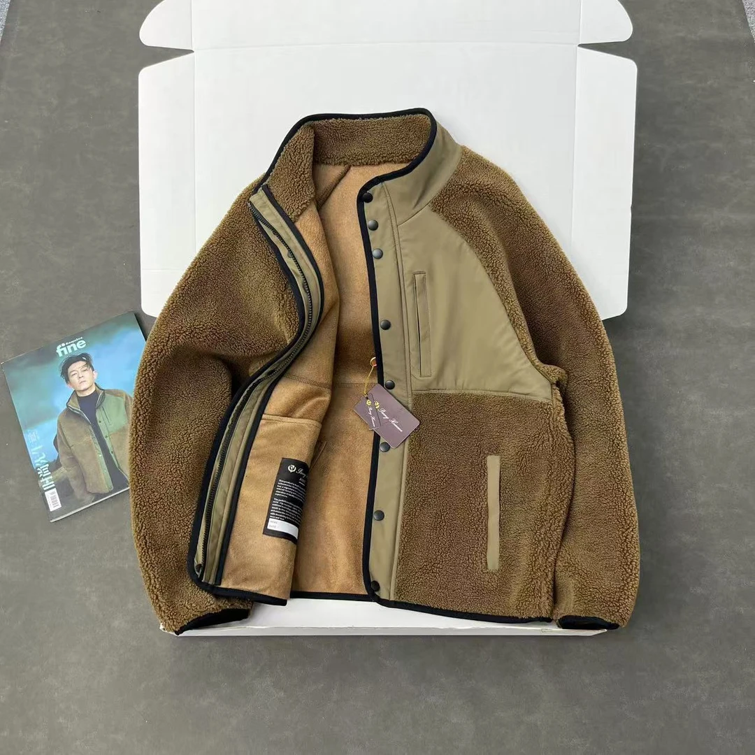 希哥同款 意大利轻奢大牛货 品质超好 男女仿皮毛一体加厚外套