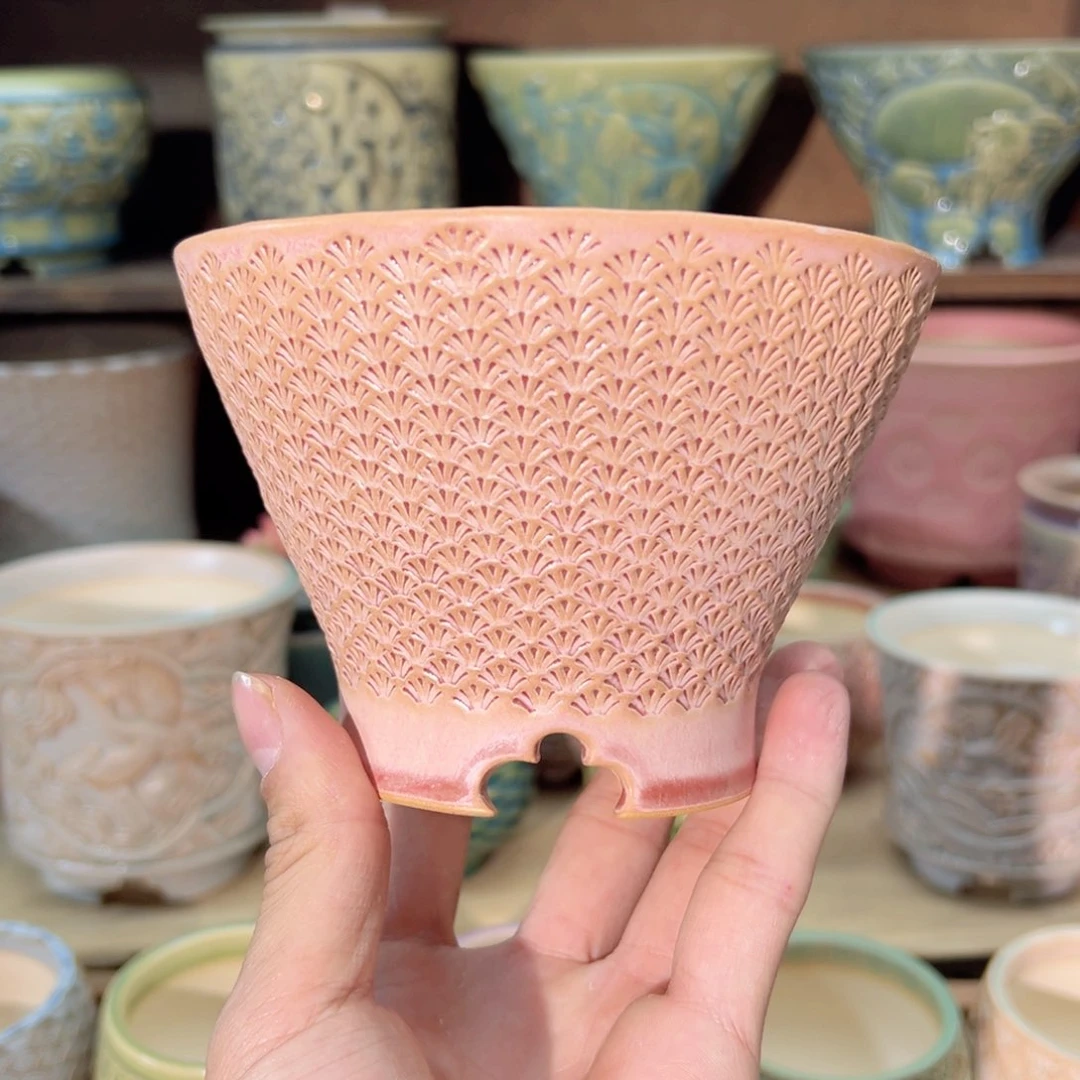 瓷片dy0217-32L人鱼斗笠