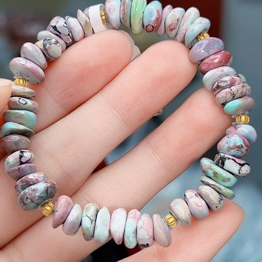 绿松石珠宝奇石18K金镶嵌