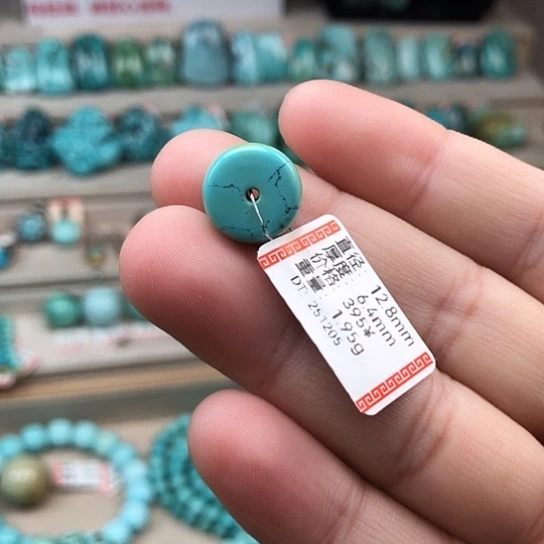 绿松石未镶嵌珠宝奇石鼓珠