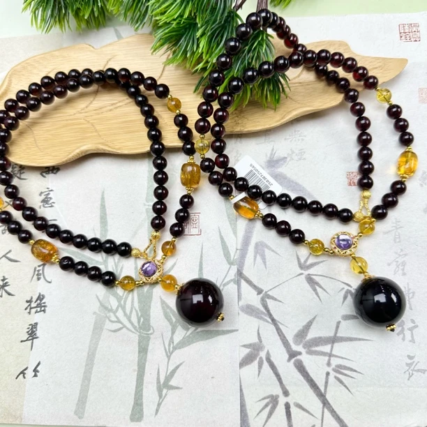 XP149琥珀血珀女神链7-20mm+多样性发发其一