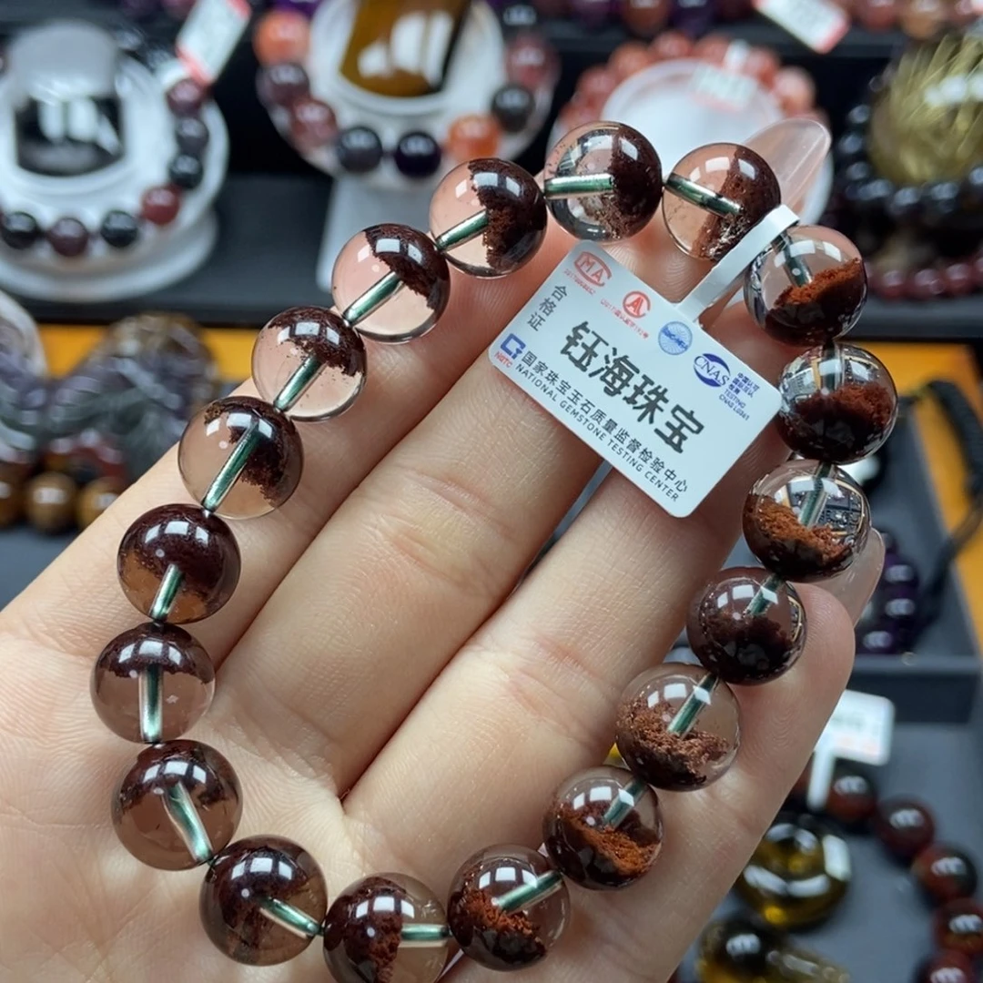 水晶红幽灵手串未镶嵌我*我11mm