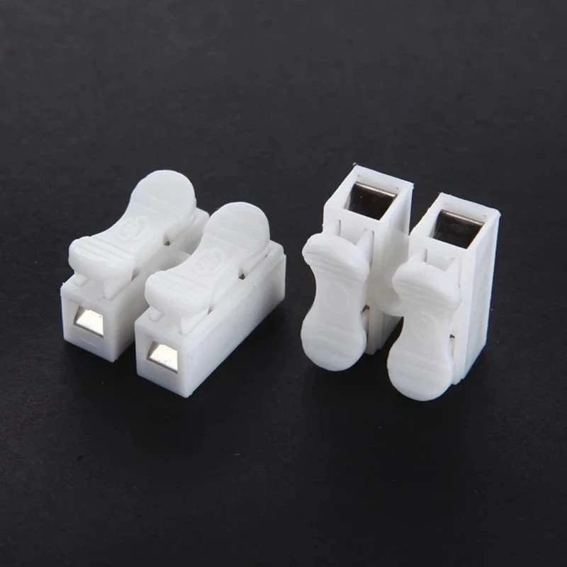 经久耐用快速接线端子连线器LED灯具电线连接器CH-2对接头按压式