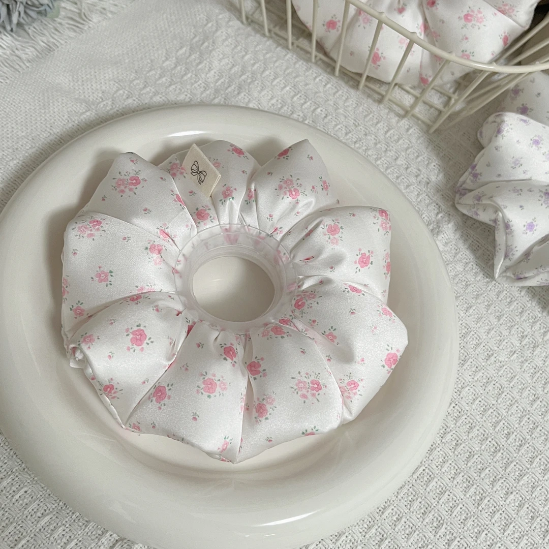 日韩温柔网纱气质发绳原创设计女头绳白色瑞丽风发圈