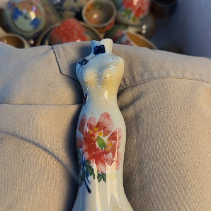 瓷片手工手绘细微不一样