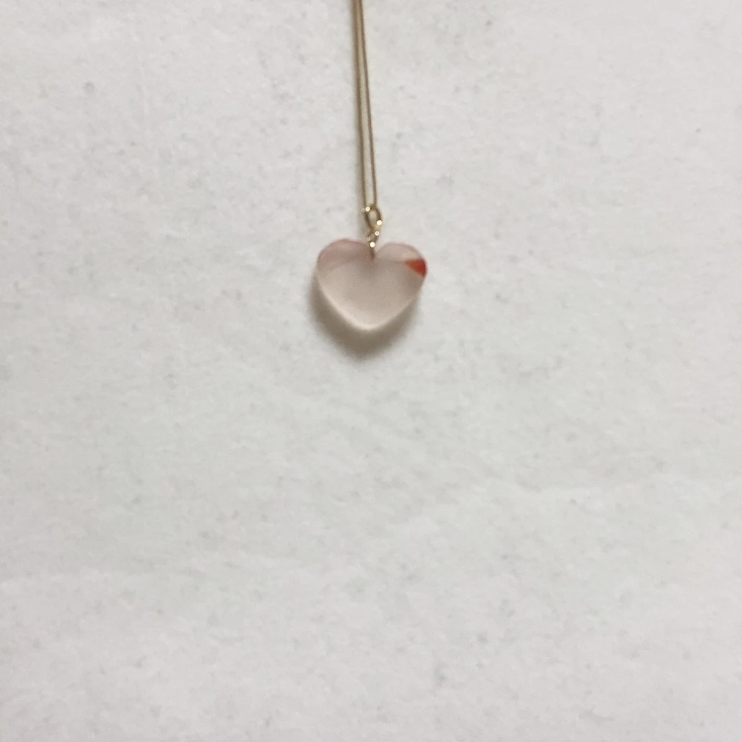 南红玛瑙颈饰18K金镶嵌简单