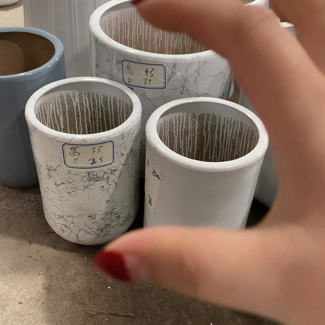 高温陶瓷花盆微瑕