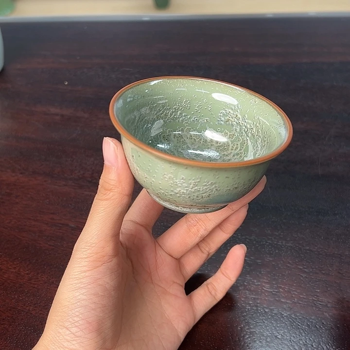 龙泉云间青瓷小米茶器