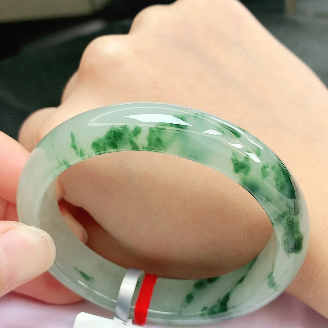 【闪购商品】未镶嵌手镯翡翠缅甸天然a货翡翠56.8贵
