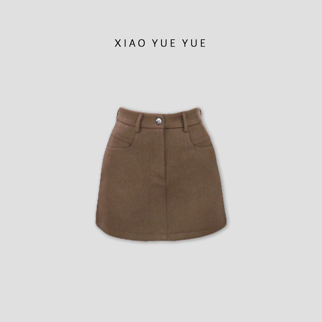 【新品】A-02476秋冬新款时尚气质女士百搭高腰A字裙裤