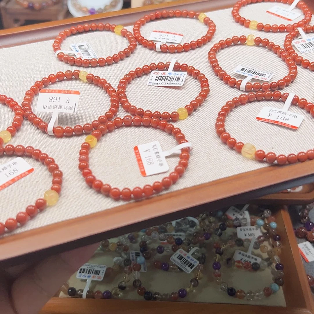 南红玛瑙未镶嵌手链001