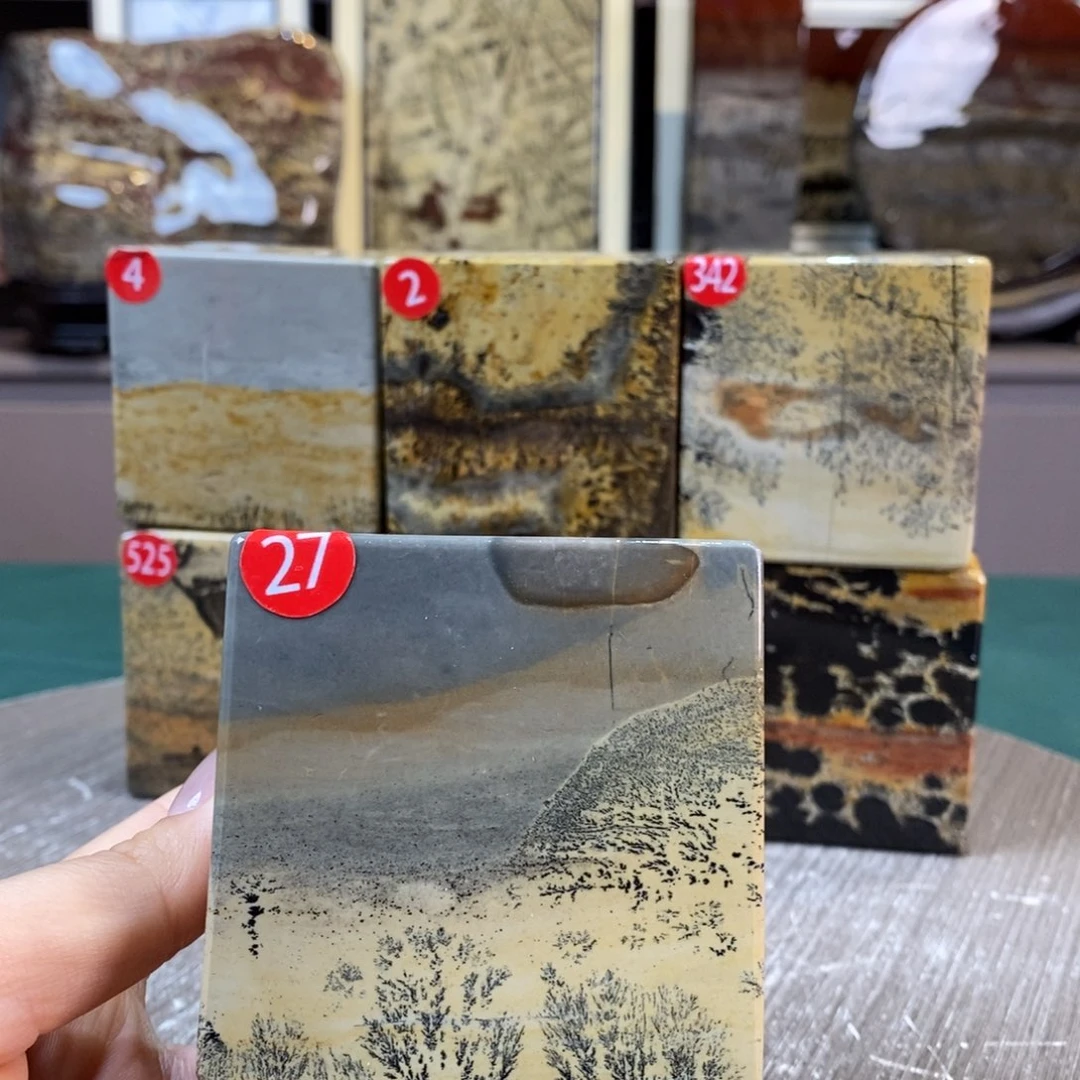 石材广西国画石草花石