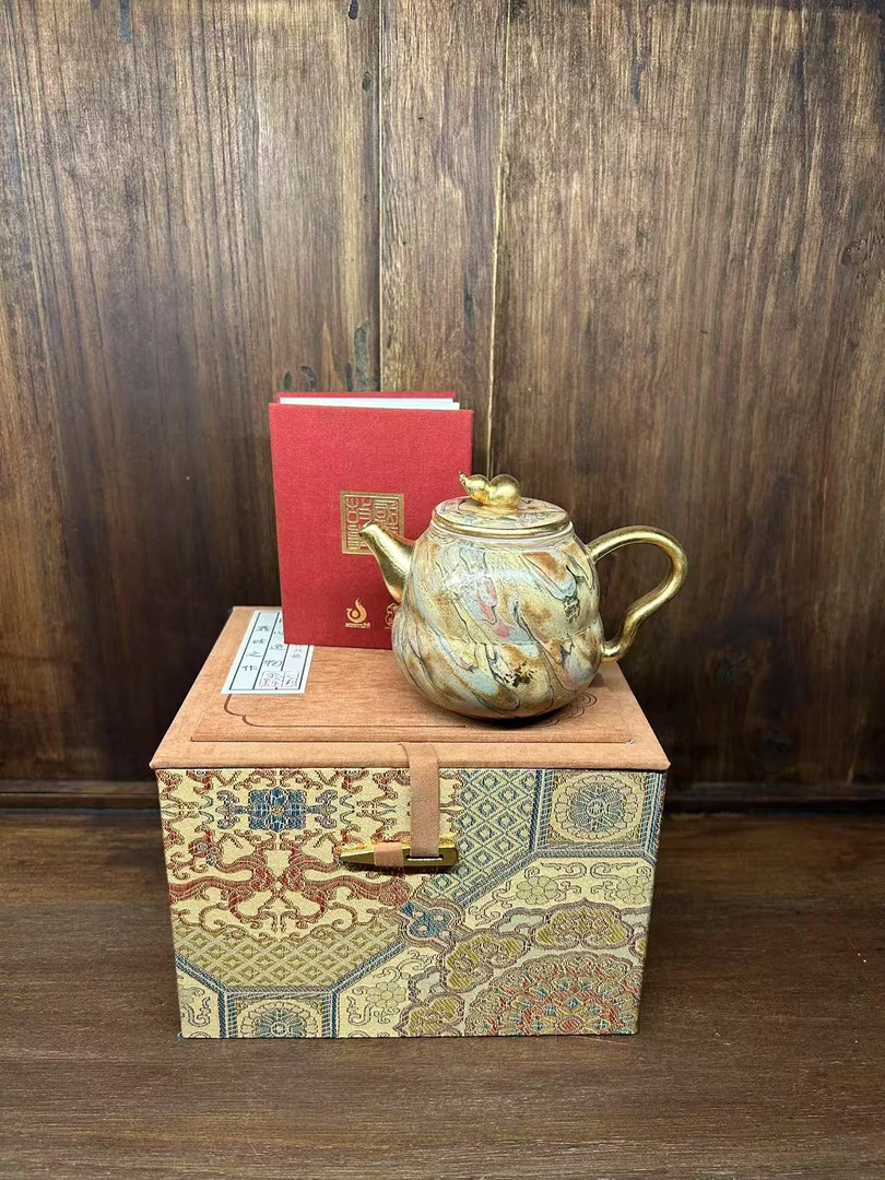 《定制款》手作老师手签敦煌葫芦正把壶