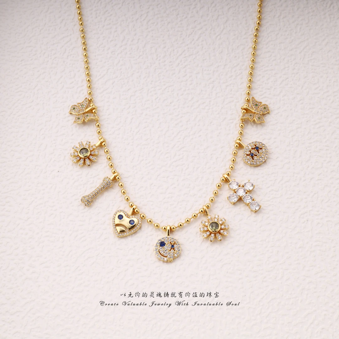 铜合金项链 【Francesca·V】意·金色时尚高级项链（46cm）FV-C-31628