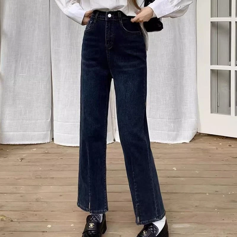 胖琪大码女装时尚显瘦胖妹妹气质韩版日常百搭遮肉遮肚牛仔裤女