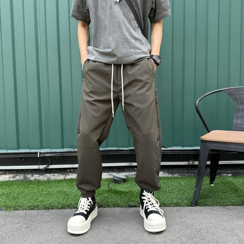 长裤休闲裤直筒男士痞帅裤子2025秋季修身裤男男士痞帅运动休闲裤