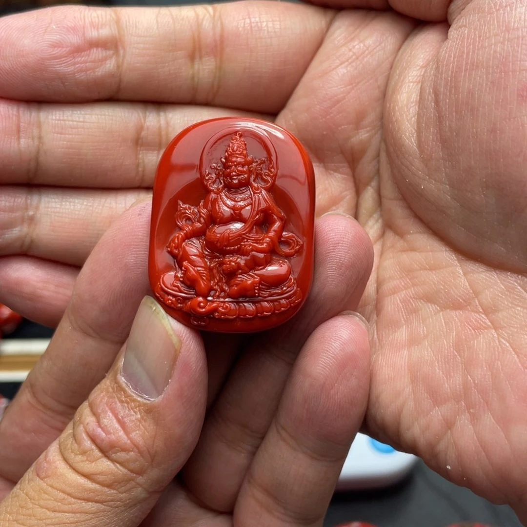 南红玛瑙未镶嵌颈饰言*