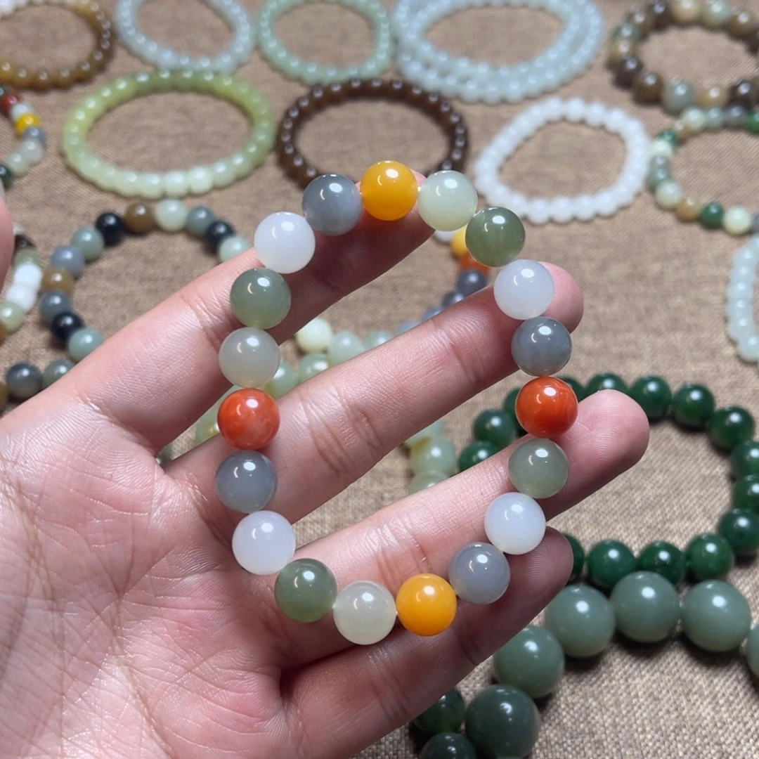 和田玉未镶嵌手链