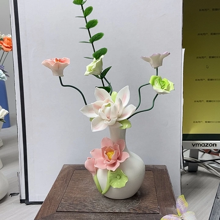 陶瓷纯手工捏花设计