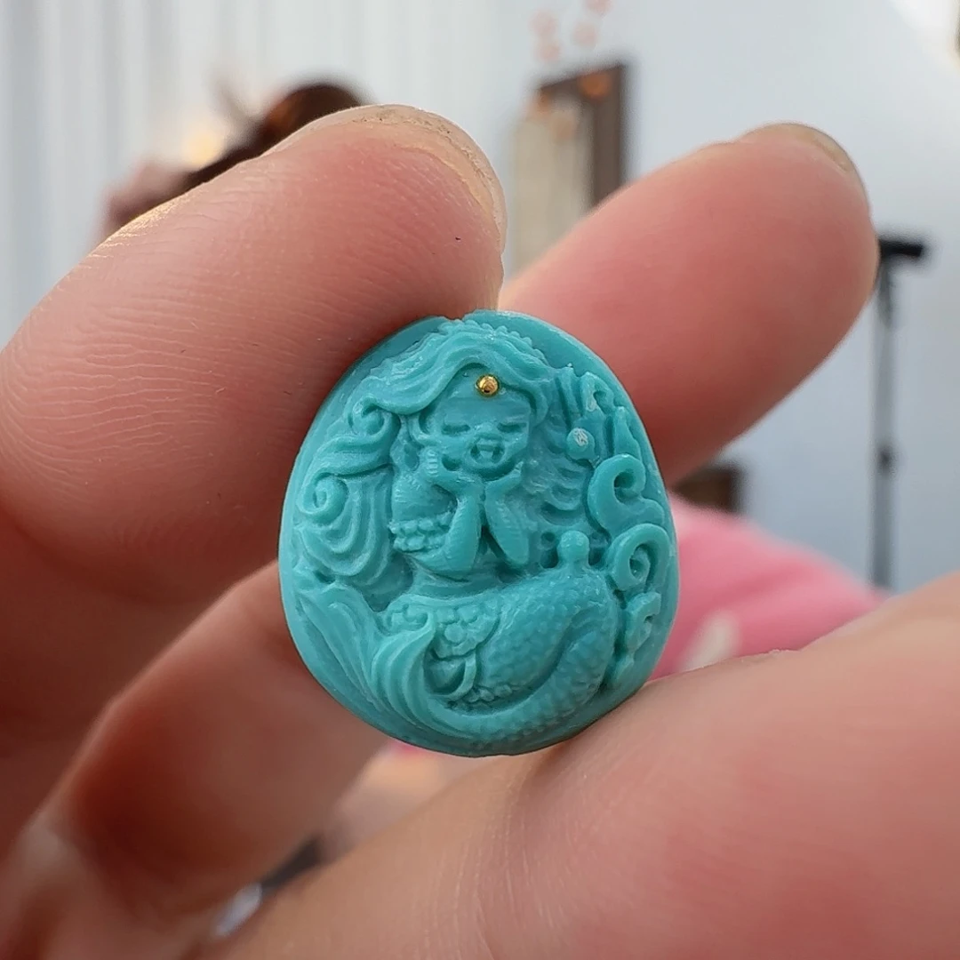 绿松石未镶嵌珠宝半成品