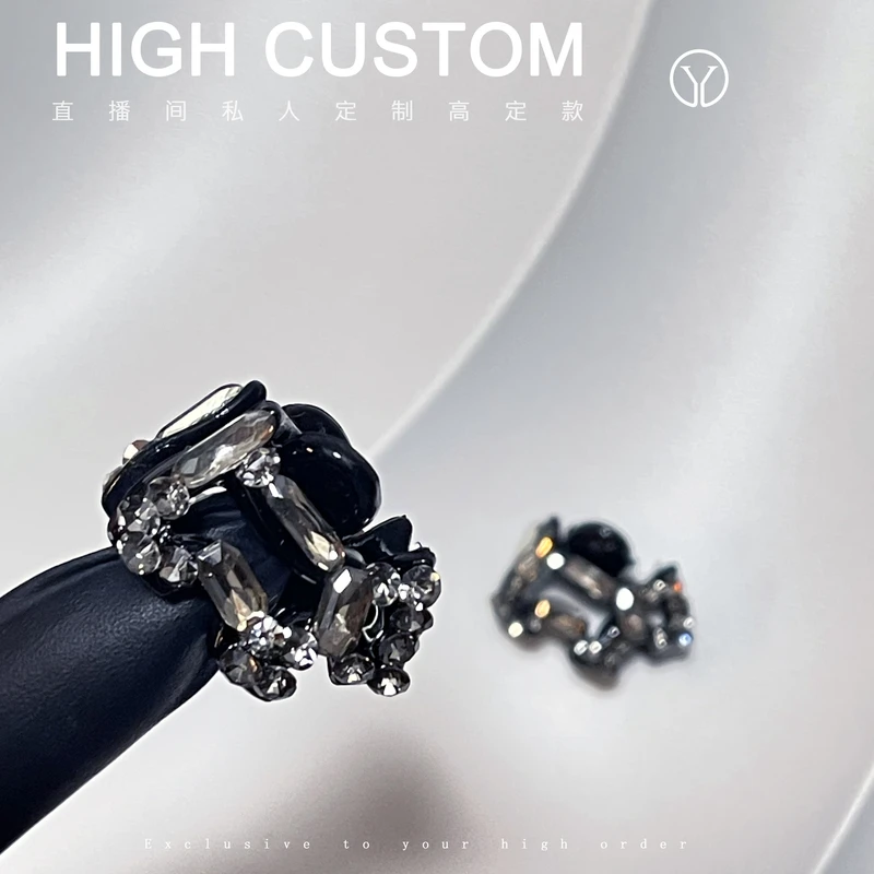 小狗满钻小号刘海夹一对装