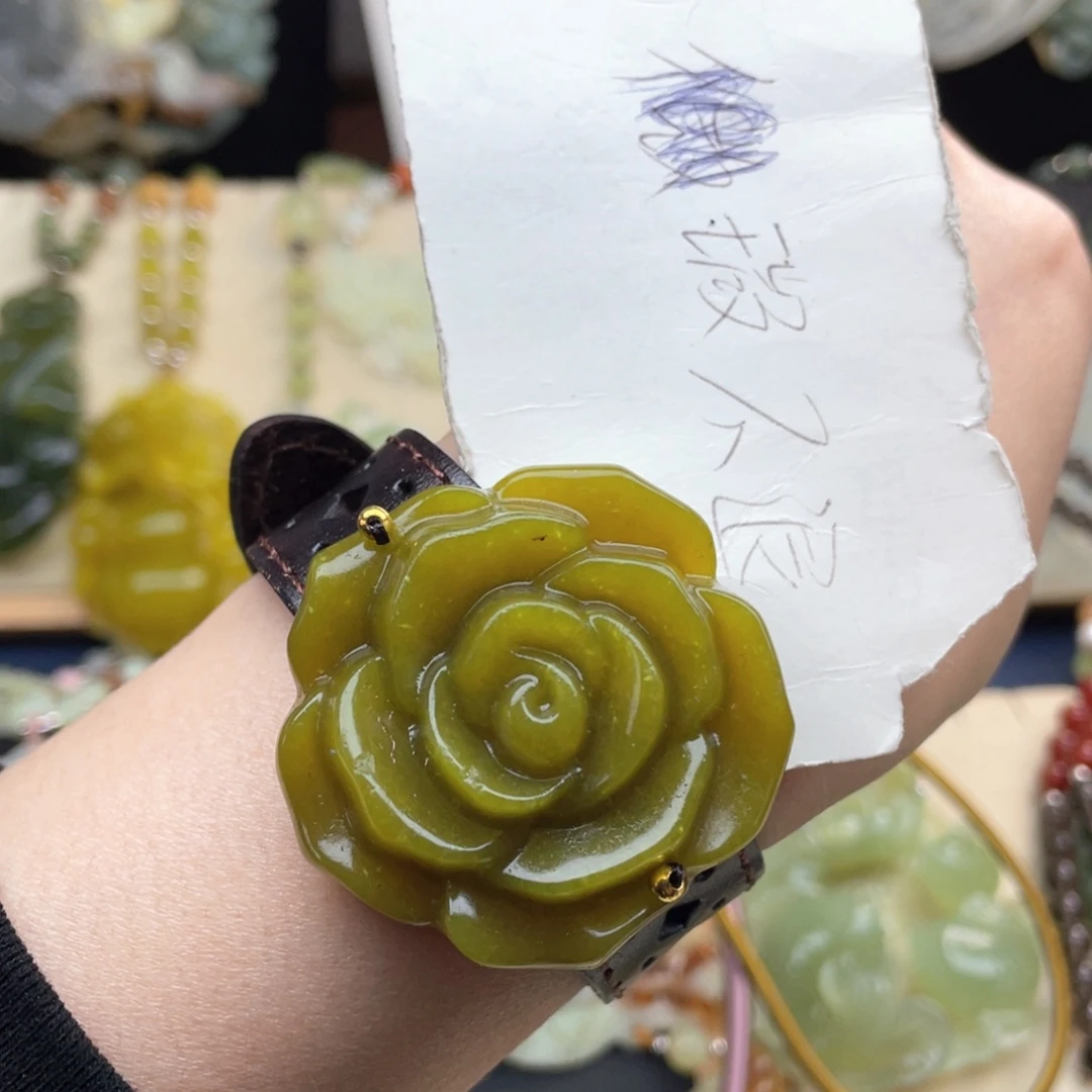 蛇纹石玉手链未镶嵌