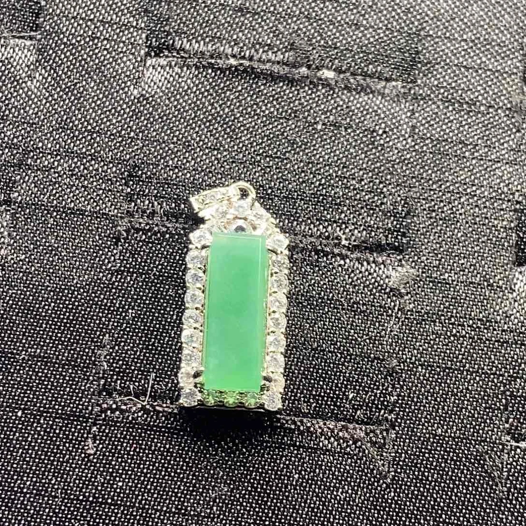 翡翠银S925镶嵌颈饰