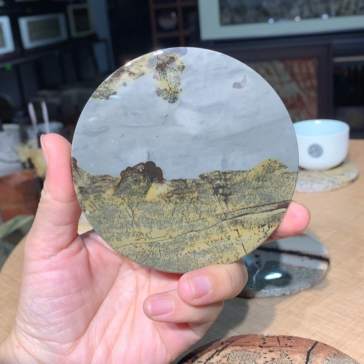 ，广西国画石摆件，收藏观赏