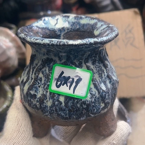 红陶粗陶花盆手工