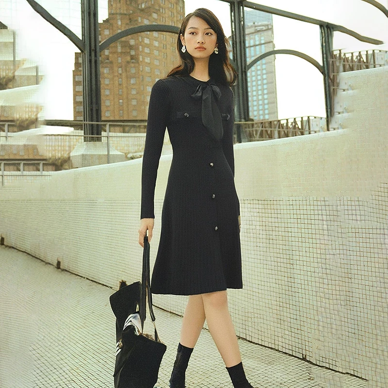 39246【依系列】针织连衣裙1I823370D