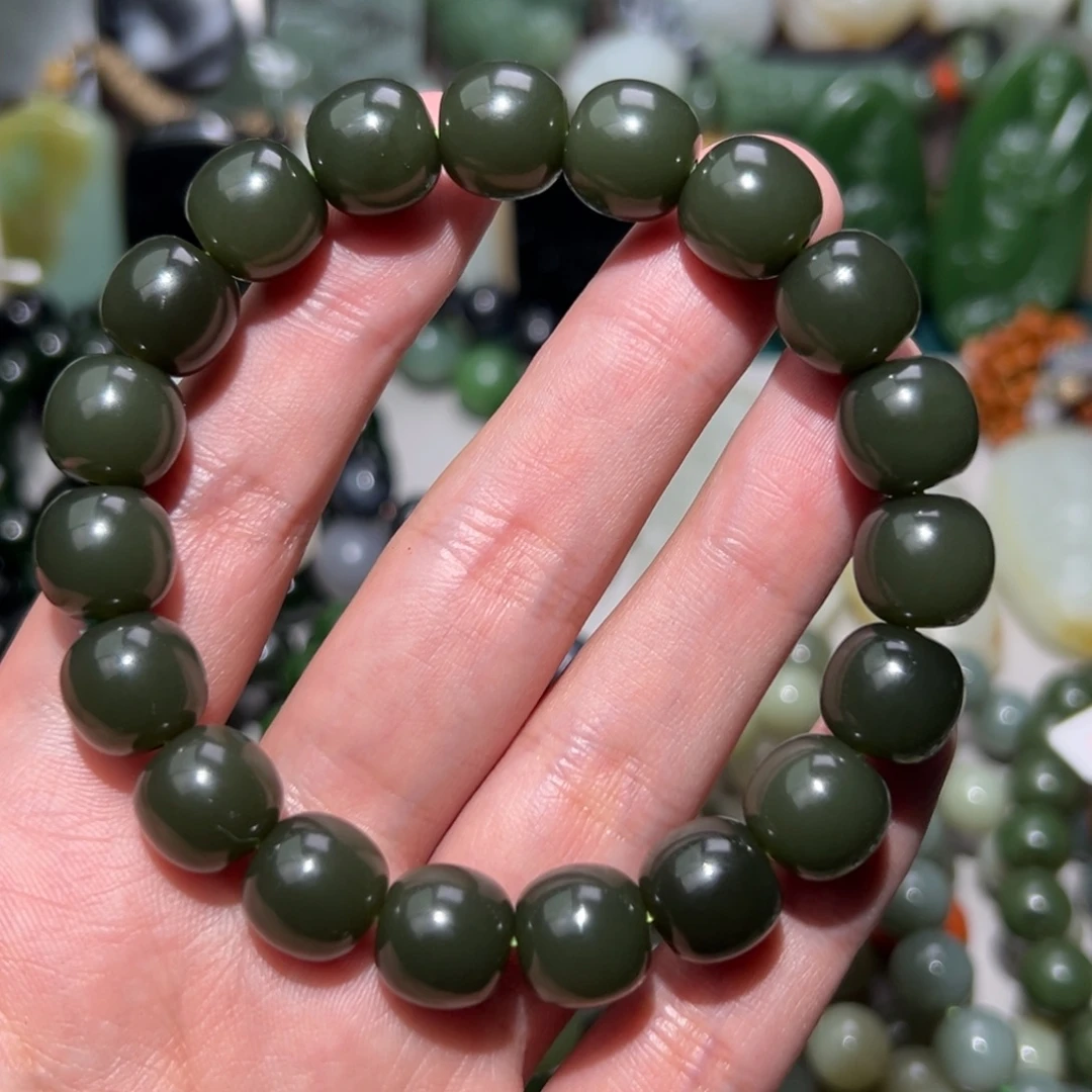 和田玉未镶嵌手链