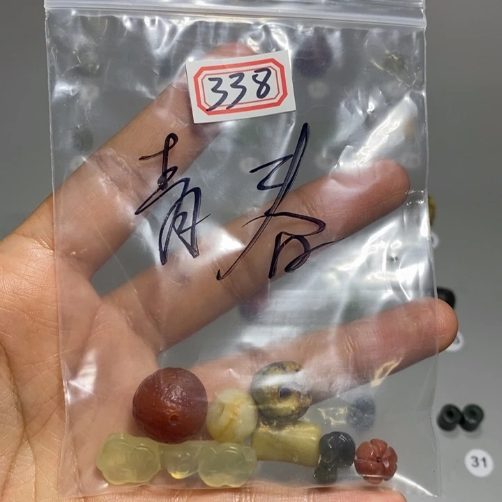 蛇纹石玉颈饰未镶嵌流****2