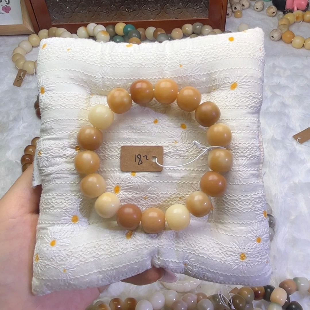 菩提根/象牙果手串燕麦奶咖卡14 182