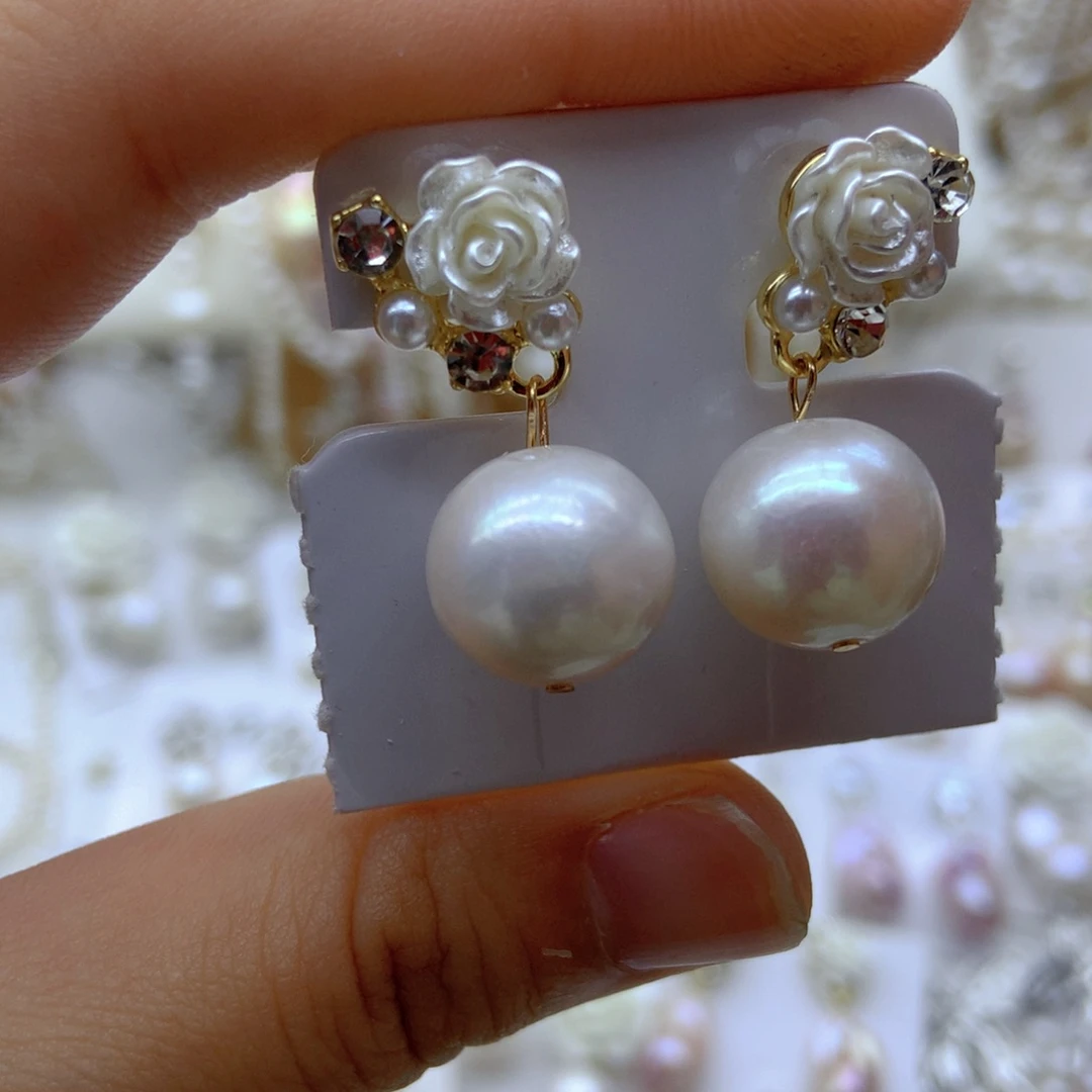 未镶嵌淡水珍珠耳饰