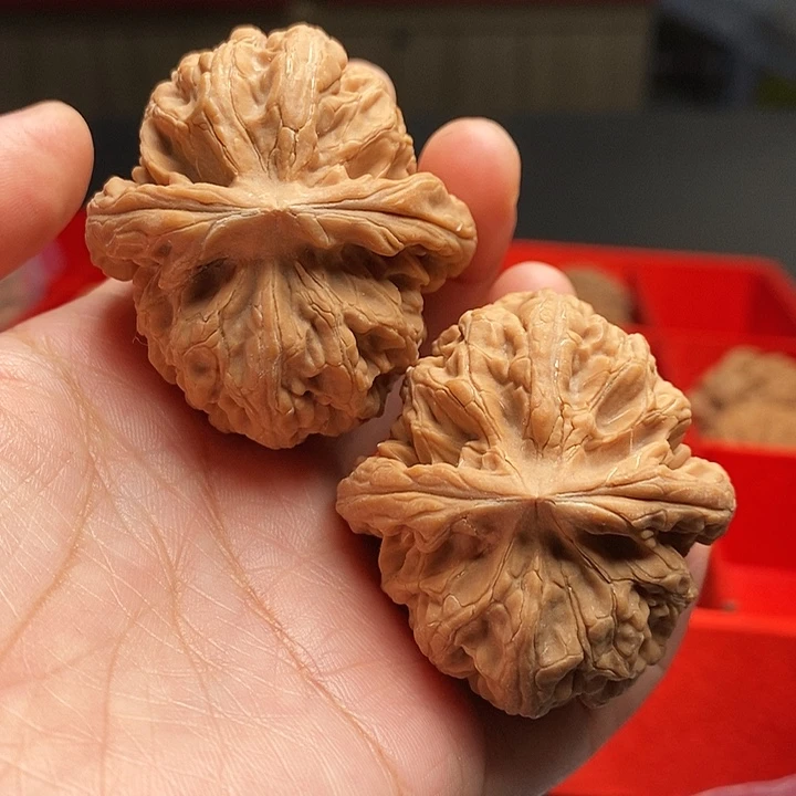 把件文玩核桃红锦鲤43尺