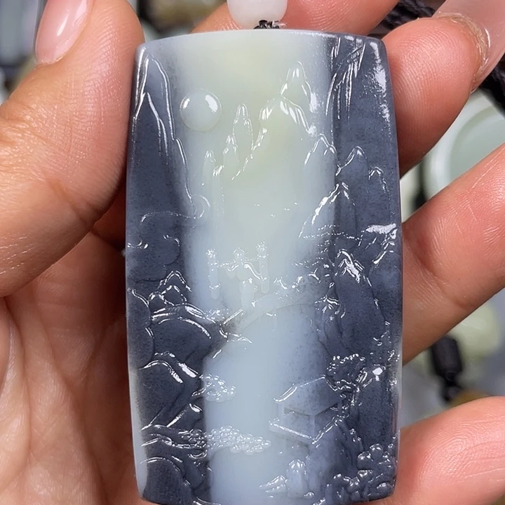 和田玉未镶嵌挂件