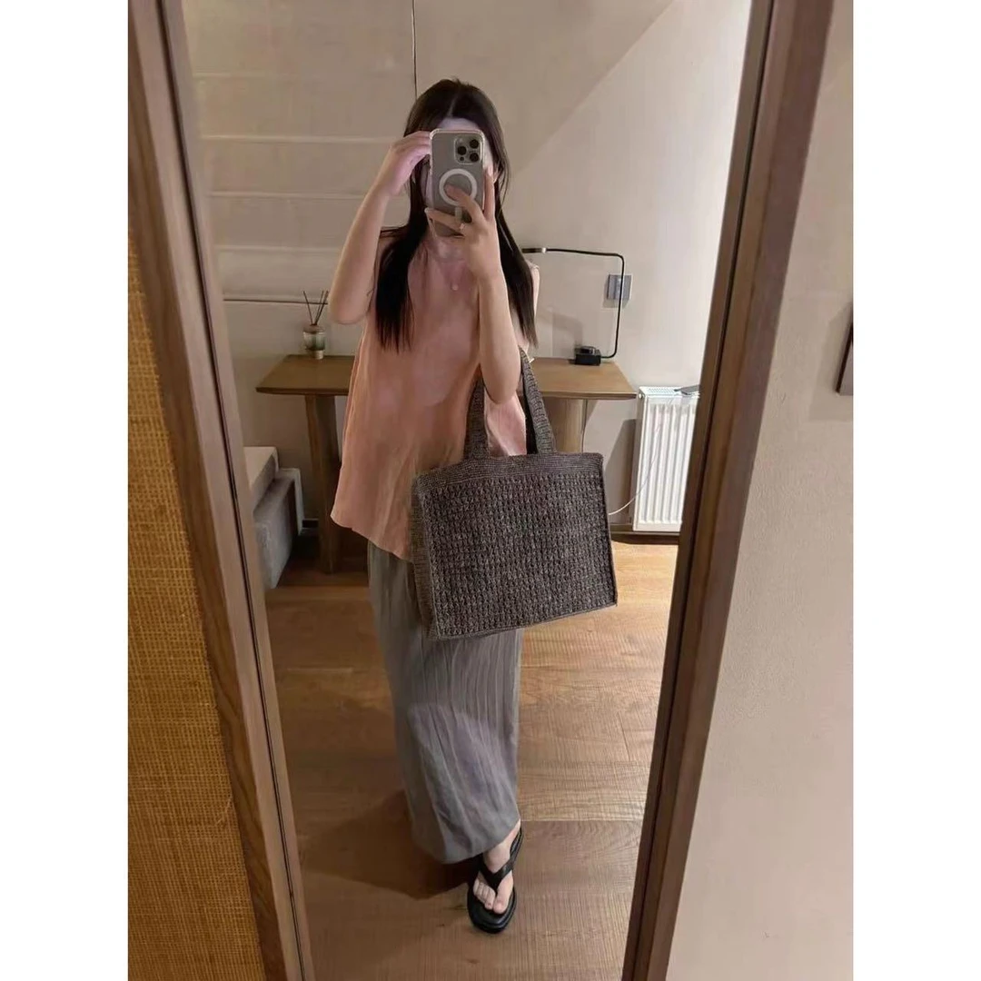 韩系温柔风显白无袖上衣8814