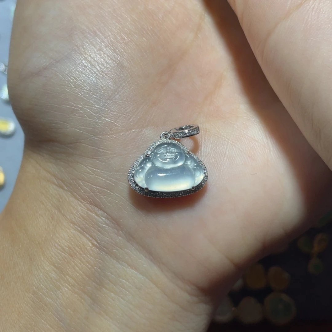 【闪购商品】翡翠18K金镶嵌颈饰