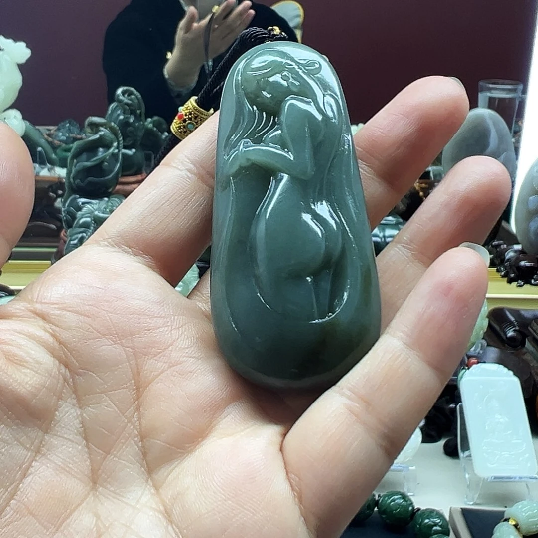 和田玉未镶嵌挂件