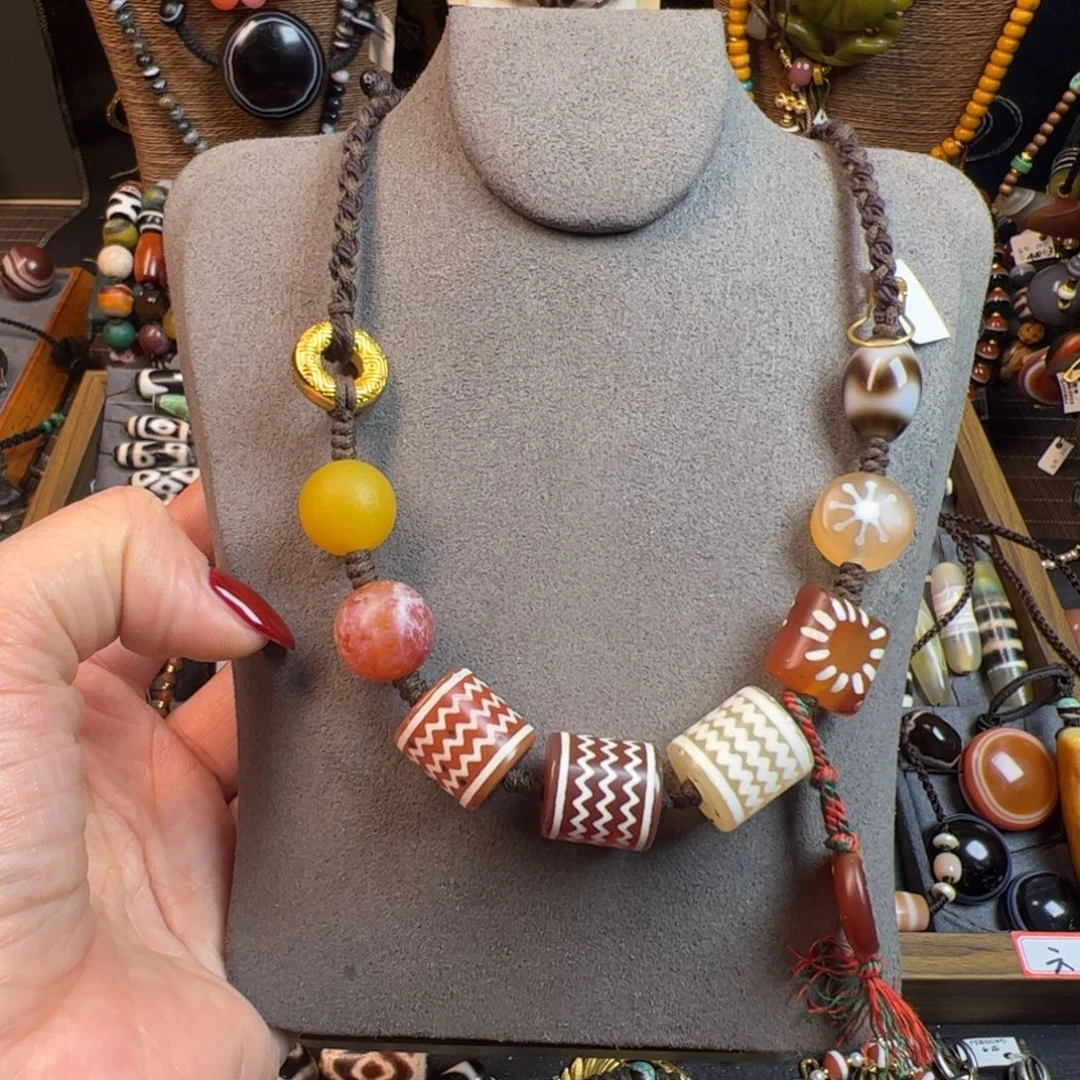 玛瑙/玉髓未镶嵌项链