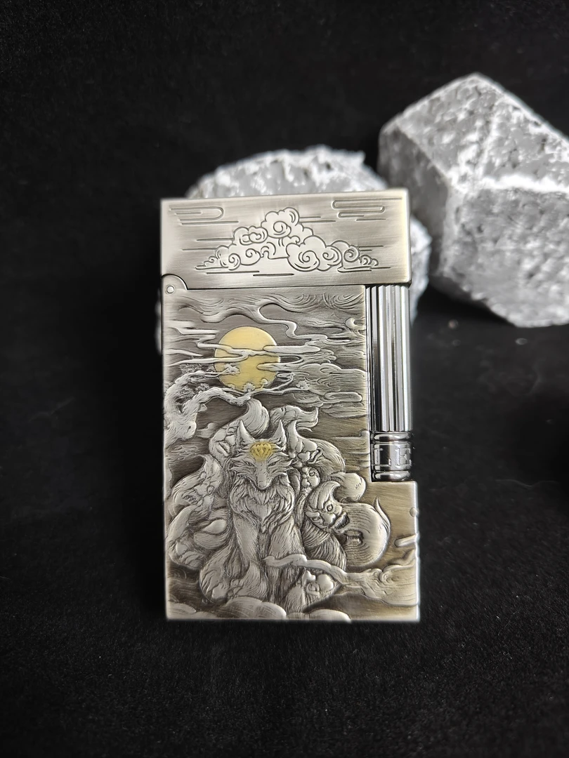 KELEISI克雷斯九尾狐轻奢纯铜朗声打火机