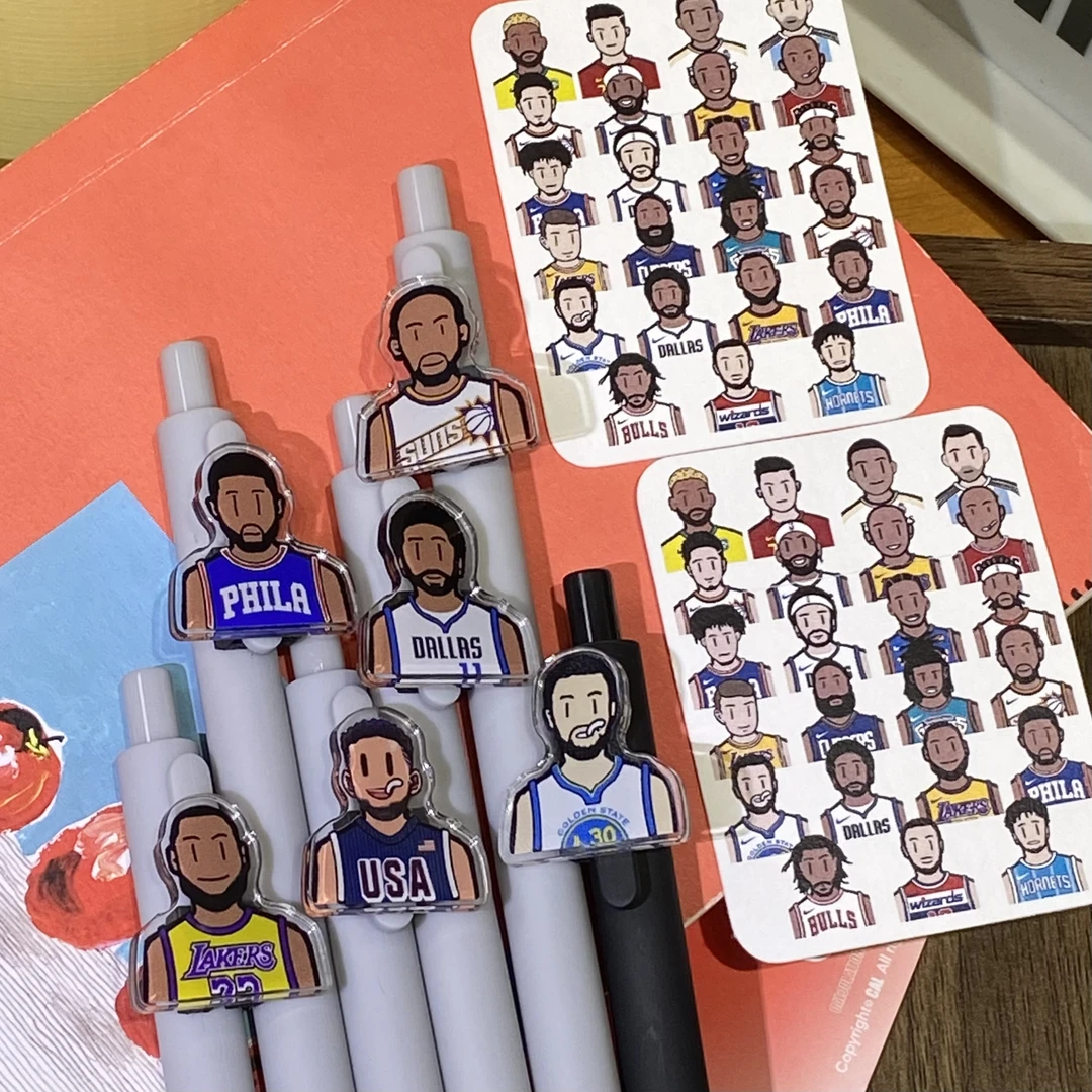 开学超酷篮球磨砂舒适创意按动速干便携黑色走珠学生 圆珠笔