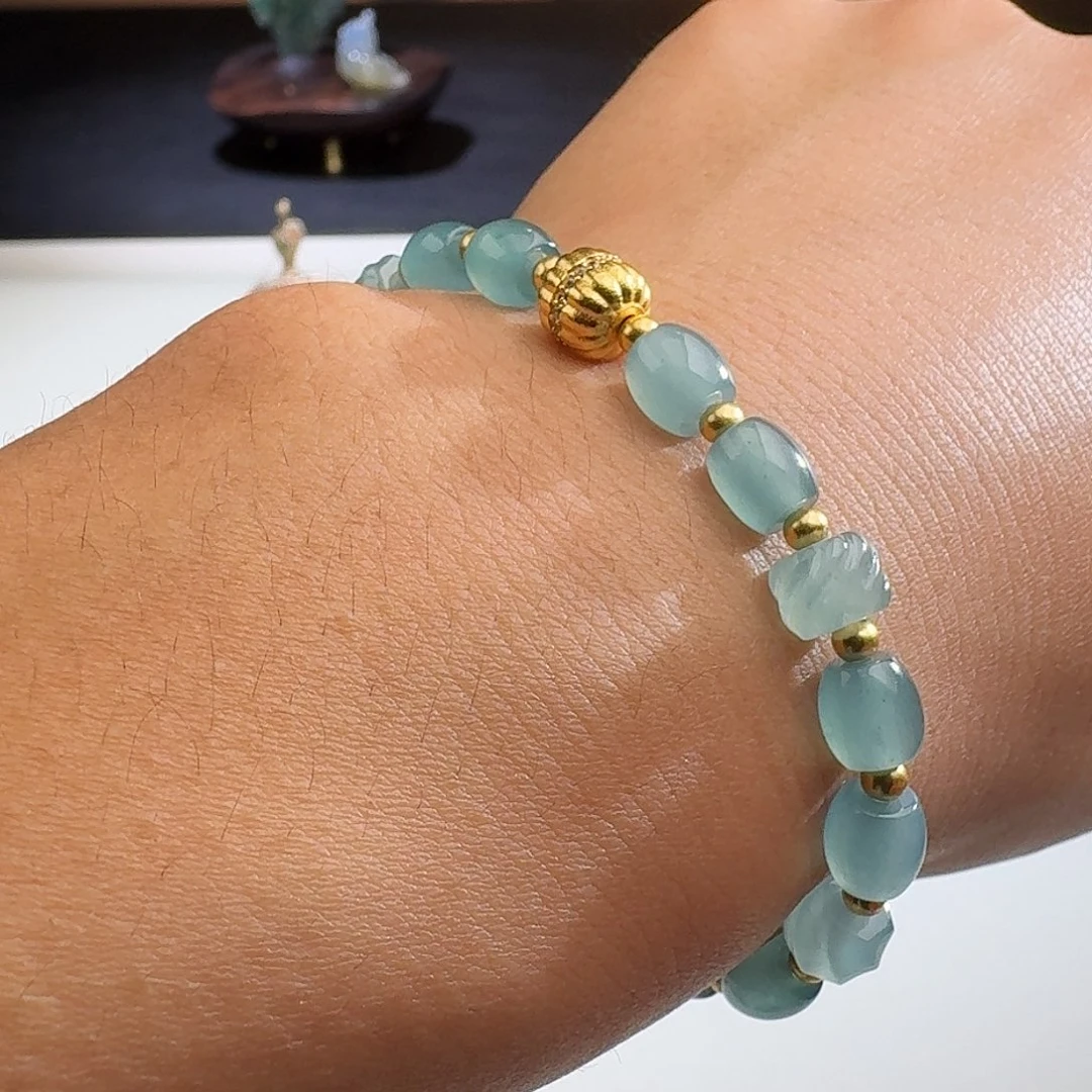 翡翠颈饰银S925镶嵌帅