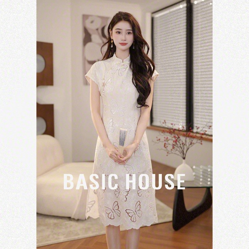 Basic House/百家好欧若新中式改良款连衣裙中国风旗袍B5R112
