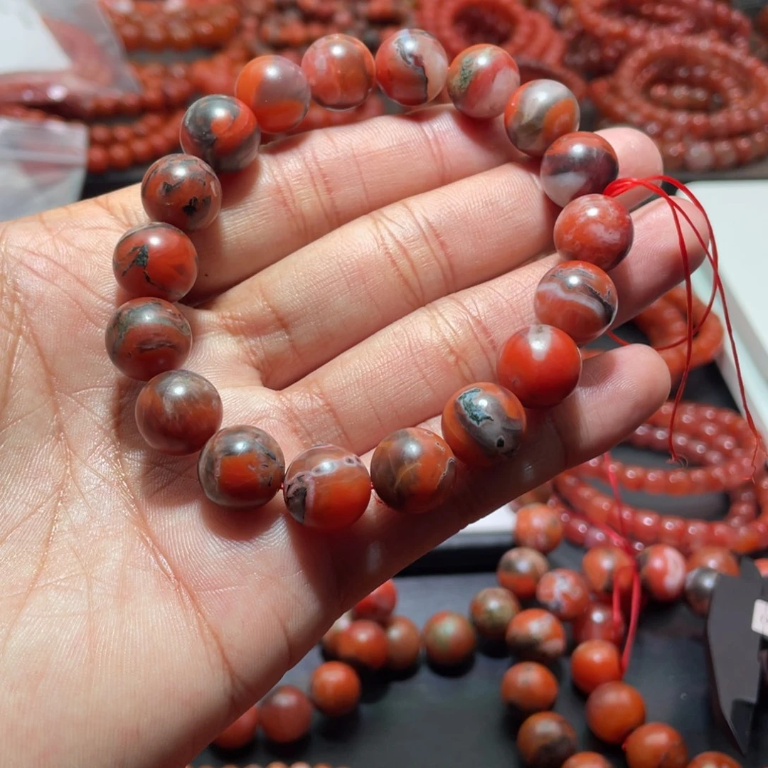 南红玛瑙手链未镶嵌