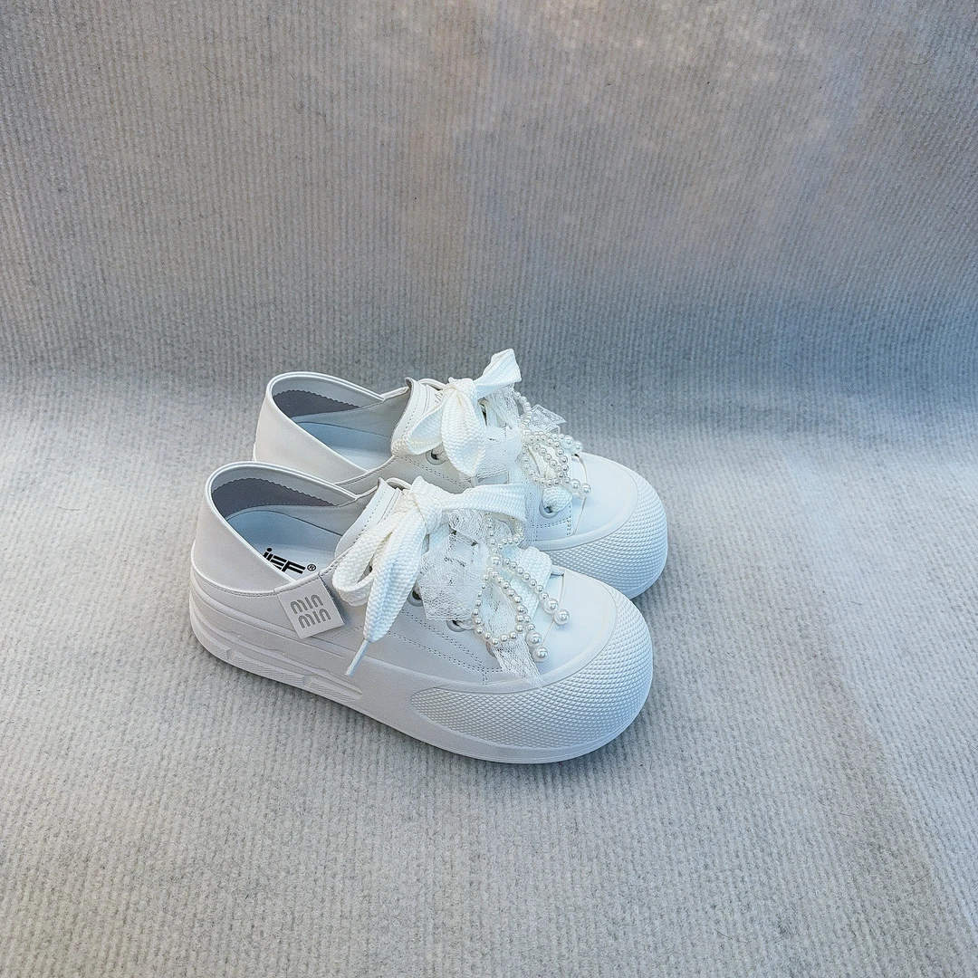 IEF/爱依服2025新款早秋新款女低帮厚底休闲百搭通勤小白鞋