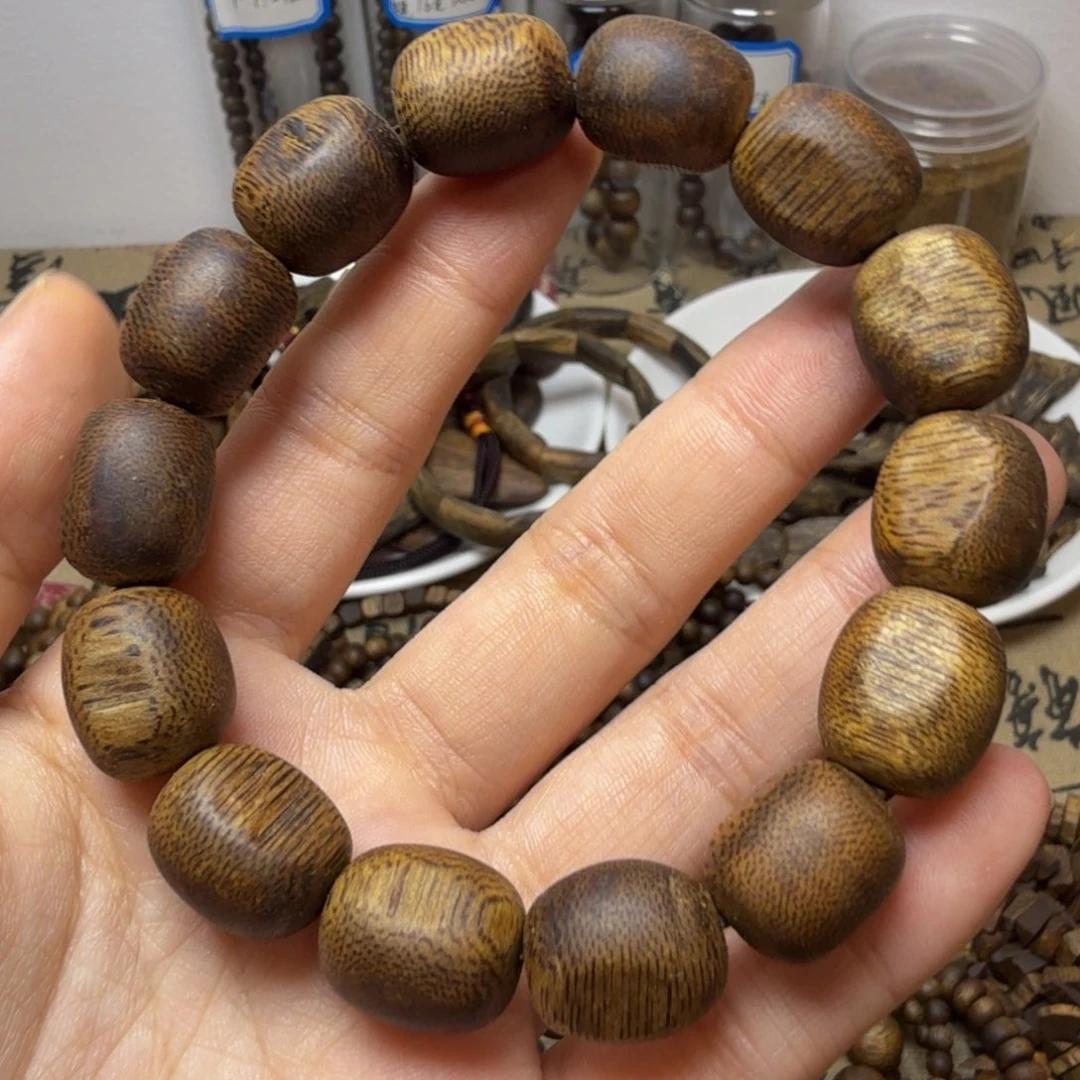 沉香碎屑沉香卡1.3留疤珠