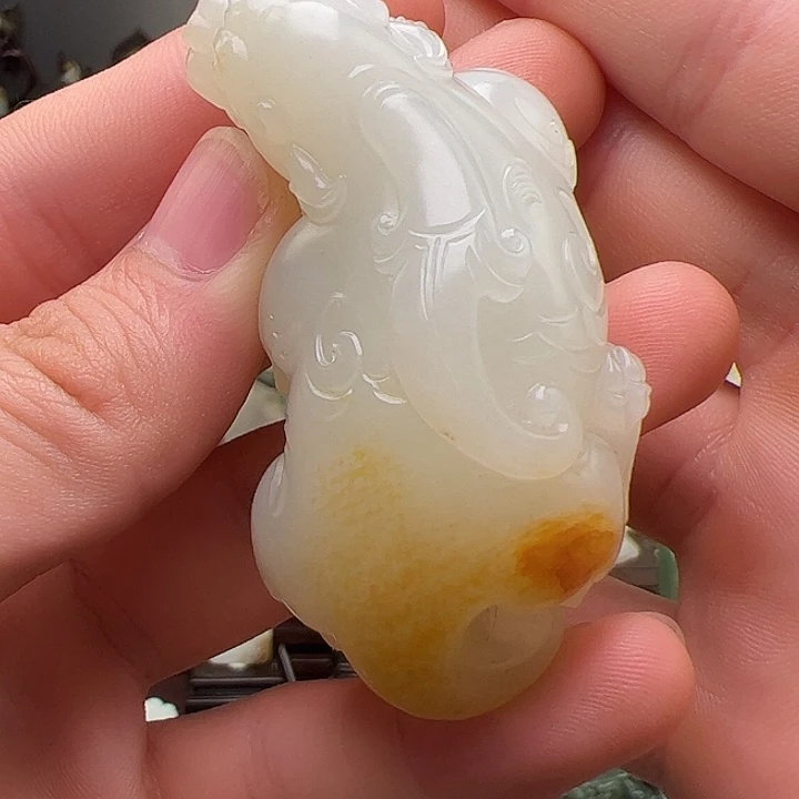 和田玉未镶嵌挂件