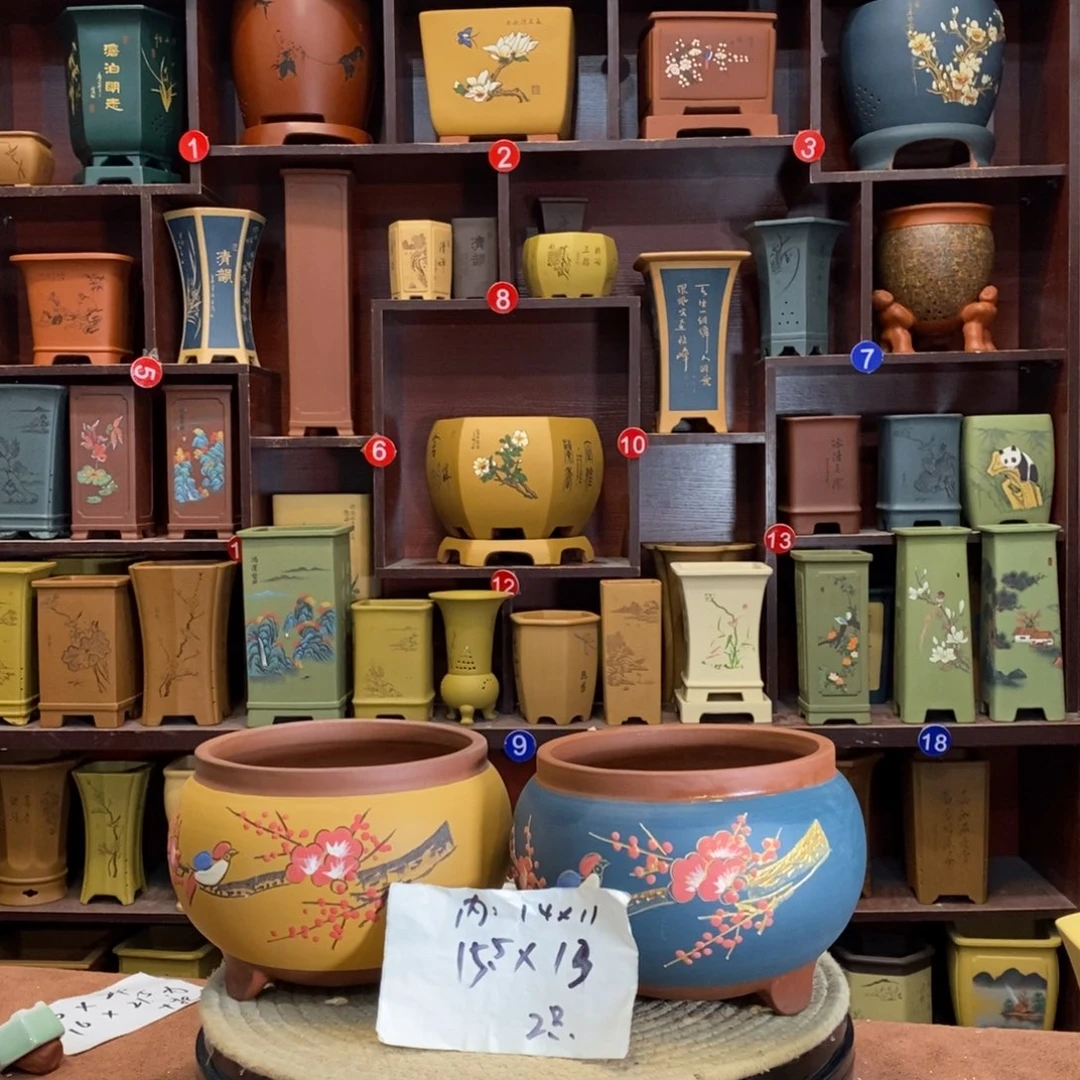 紫砂花盆紫砂花盆