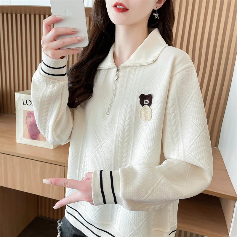 减龄可爱青春活力校园风上衣春秋新爆薄款大童初高中学生女孩卫衣